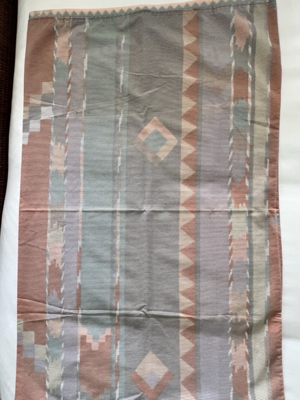 QUEEN Flat + 2 Std Pillowcases Collier Campbell "ZUNI" Southwest Sheet Set USA - Picture 3 of 15